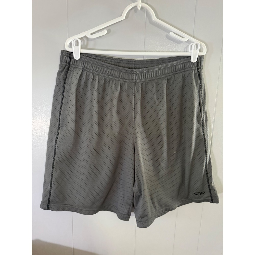 C9 by Champion Mesh Athletic Shorts Mens Large Grey Elastic Waist Pockets